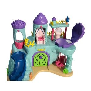 Under The Ses Mermaid Castle Playset with Slide, Swing, Chair, Shell Hideaway